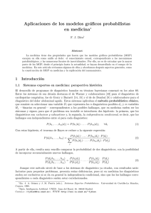 Aplicaciones de los modelos gr´ aficos probabilistas en medicina ∗