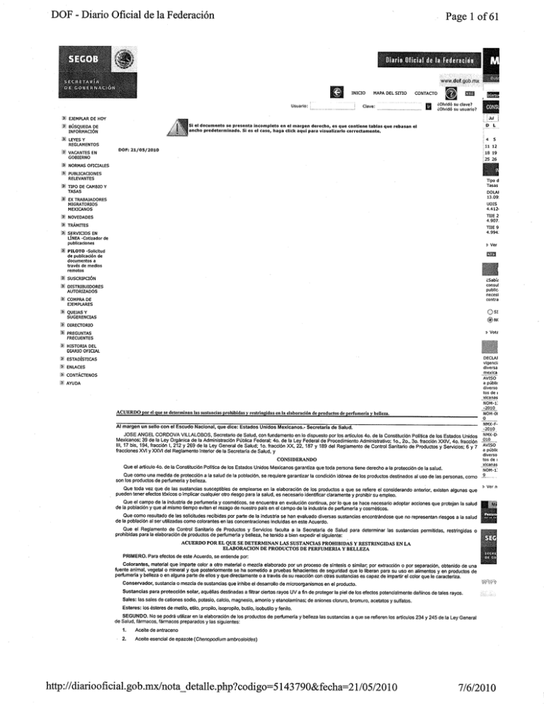 Agreement Of Listed Banned And Restricted Substances