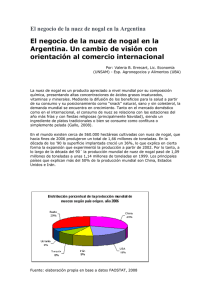 El Negocio de la nuez de nogal en la Argentina