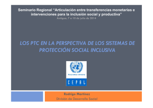 Los PTC en la perspectiva de los sistemas de protección social inclusiva [Rodrigo Martinez] DESCARGA PDF