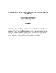 La geometría y el arte: reflexiones en torno a un retrato de Luca Pacioli