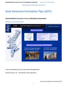 Guía formativa del Servicio de Oftalmología