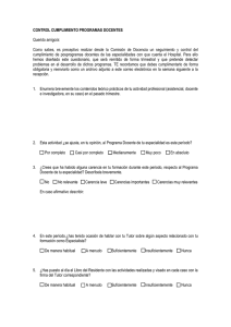 CONTROL CUMPLIMIENTO PROGRAMAS DOCENTES(MIR).