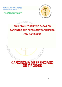 Carcinoma Diferenciado de Tiroides.