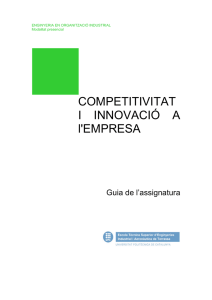 Competitivitat i Innovació a L’empresa