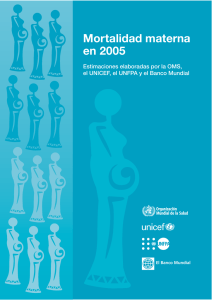 Mortalidad materna en 2005 [pdf 479kb]