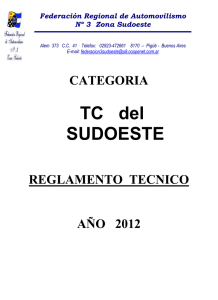 Reglamento Tecnico TC del SO -  2012