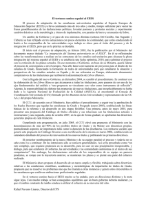 Ver documento pdf El tortuoso camino español al EEES