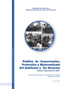 Política Conservación, protección del Ambiente y recursos naturales