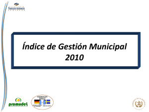 Indice de Gesti n Municipal 2010