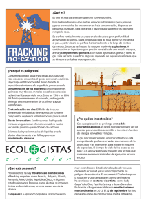 Qué es el fracking o fractura hidráulica?