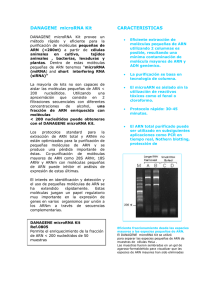 DANAGENE  microRNA Kit CARACTERISTICAS