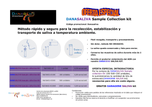 DANA SALIVA Sample Collection kit