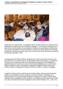 Guatemala, 21 de julio de 2016.  Los delegados de las... Planificación y Programación de la Presidencia -Segeplán-, a nivel nacional,...