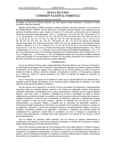 Reglas de Operación del Programa Nacional Forestal 2016.