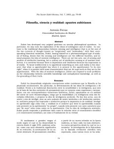 Filosofía, ciencia y realidad: apuntes zubirianos