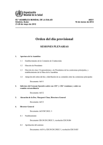 Orden del día provisional [pdf 34.4kb]
