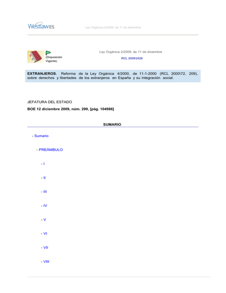 BOE 12 12 09 Derechos E Integraci n Social Extranjeros pdf