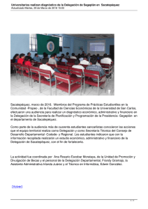 Sacatepéquez, marzo de 2016.  Miembros del Programa de Prácticas Estudiantiles... Comunidad -Propec-, de la Facultad de Ciencias Económicas de la...
