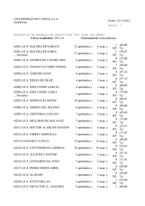 UNIVERSIDAD DE CASTILLA LA Fecha: 23/11/2012 MANCHA