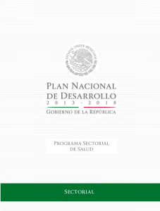 Programa Sectorial de Salud.