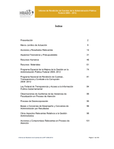 Informe de Rendición de Cuentas (Tercera etapa)