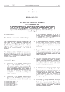 Reglamento (CE) nº 832-2006 que modifica el Reglamento (CE) nº 1828-2006