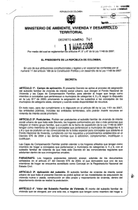 - DECRETO 740/2008 - Subsidio a Concejales