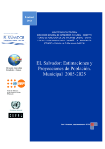 Estimación de Población Municipal 2005-2025 (Digestyc)