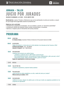 JUICIO POR JURADOS jornada - taller jurados