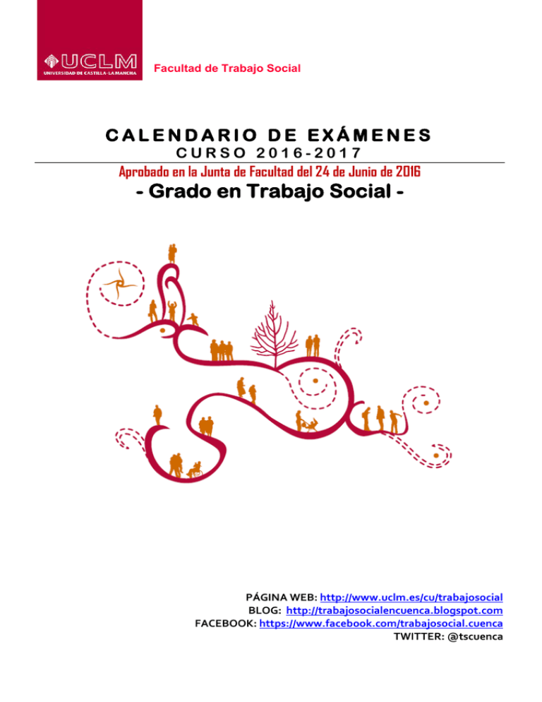 Calendario De Exámenes 2016/2017. GRADO