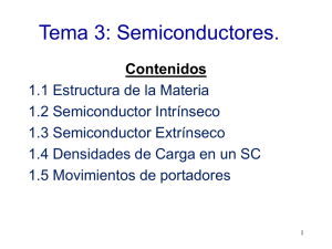 Tema 3: Semiconductores.