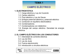 TEMA 1 CAMPO ELÉCTRICO