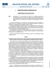 BOLETÍN OFICIAL DEL ESTADO MINISTERIO DE EDUCACIÓN I.  DISPOSICIONES GENERALES 250