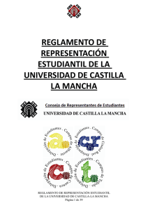 REGLAMENTO DE REPRESENTACIÓN ESTUDIANTIL DE LA UNIVERSIDAD DE CASTILLA
