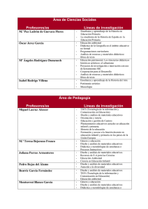 Área de Ciencias Sociales  M.ª Paz Ladrón de Guevara Flores