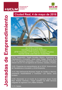 Jornadas de emprendimiento en el campus de Ciudad Real - 4 mayo