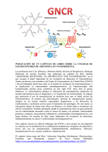 Publicación de un capítulo de libro sobre la utilidad de los receptores de adenosina en nanomedicina.