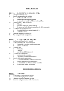 DERECHO CIVIL I (Parte general. Persona. Bienes. Derecho subjetivo)