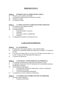 DERECHO CIVIL IV (Derecho de Familia)