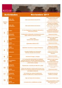 Actividades Noviembre 2011