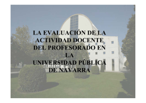 IMPLANTACI N DEL PROGRAMA DOCENTIA EN LAS UNIVERSIDADES