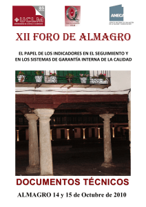 XII FORO DE ALMAGRO D O C