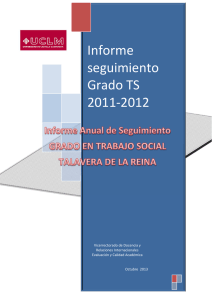 Informe  seguimiento  Grado TS  2011‐2012 