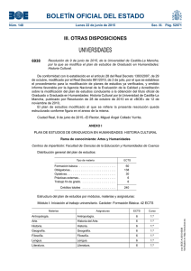 BOLETÍN OFICIAL DEL ESTADO UNIVERSIDADES III. OTRAS DISPOSICIONES 6938