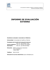 INFORME DE EVALUACIÓN EXTERNA