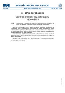 BOLETÍN OFICIAL DEL ESTADO MINISTERIO DE AGRICULTURA, ALIMENTACIÓN Y MEDIO AMBIENTE