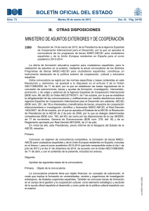 BOLETÍN OFICIAL DEL ESTADO MINISTERIO DE ASUNTOS EXTERIORES Y DE COOPERACIÓN 3300