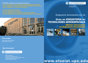 Díptic Grau en Enginyeria en Tecnologies Aeroespacials