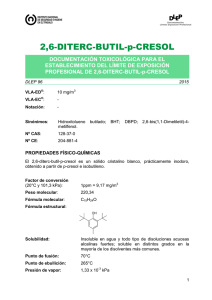 DLEP 96. 2,6-Diterc-butil-p-cresol - Año 2015 (pdf, 173 Kbytes)